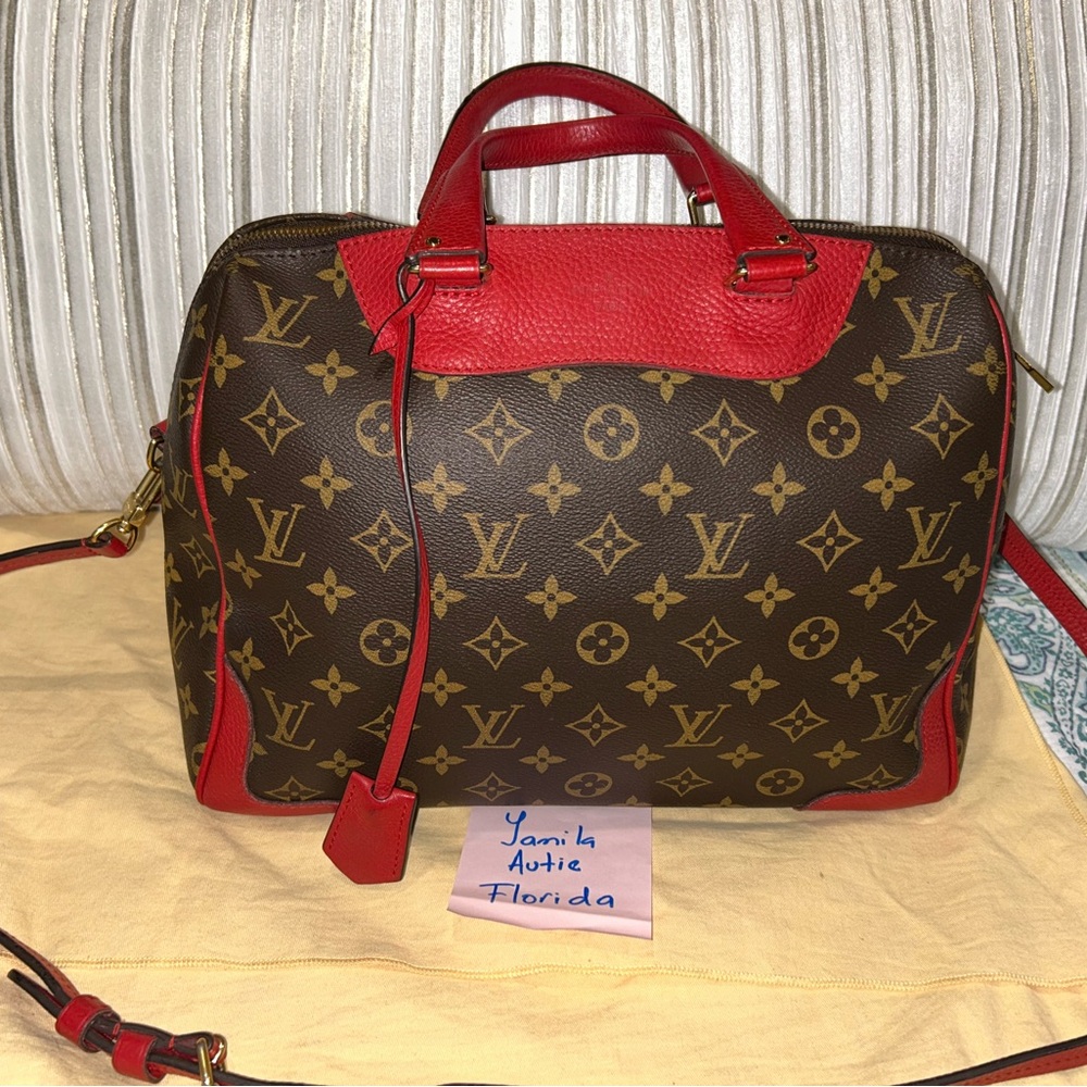 Louis Vuitton Monogram Bag with Red Details